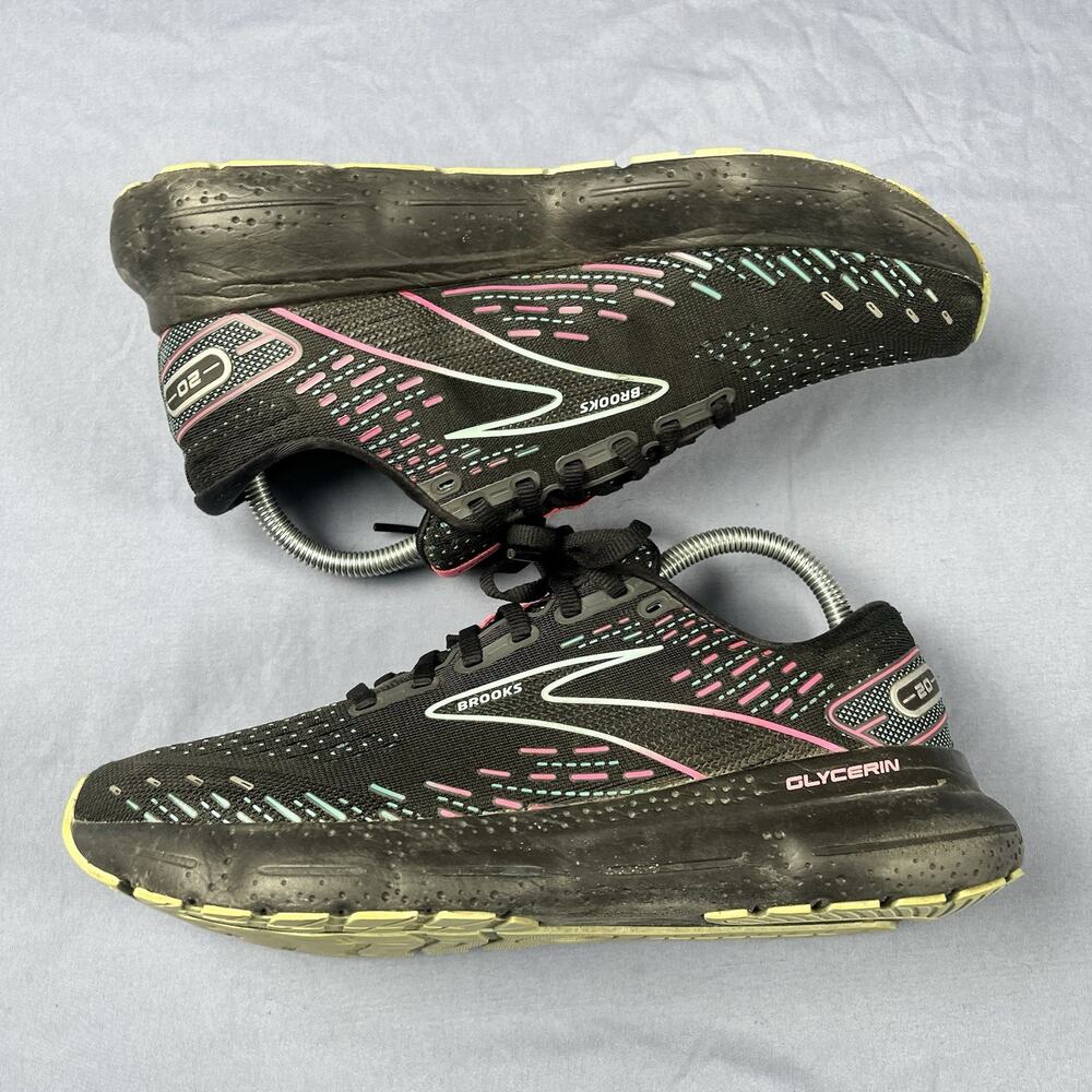 Brooks Glycerin 20 Women’s Size 9 Black Running Fitness Gym Sneakers 1203691B005